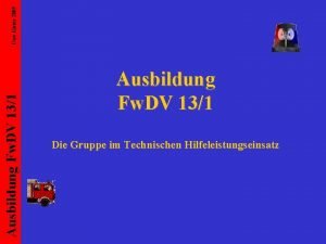 Uwe Kister 2005 Ausbildung Fw DV 131 Die