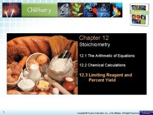 12 3 Limiting Reagent and Percent Yield Chapter