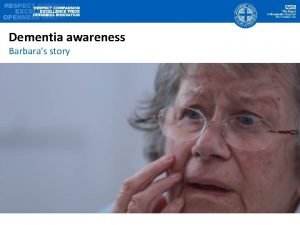 Barbara's story dementia