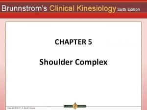 Brunnstroms Clinical Kinesiology Sixth Edition CHAPTER 5 Shoulder