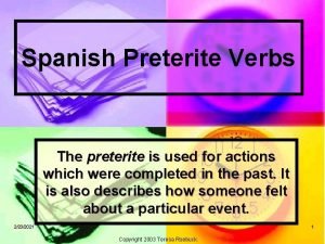 Er ir preterite endings