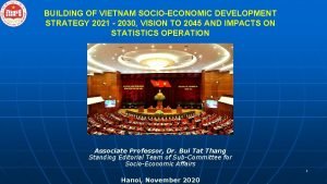 Vietnam socio-economic development strategy for 2021-30