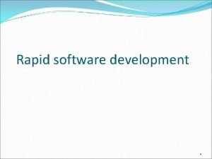 Rapid agile development