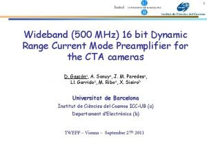 1 Wideband 500 MHz 16 bit Dynamic Range