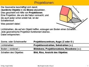 Parallelprojektion eigenschaften