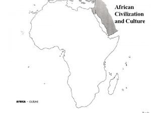 Outline physical map of africa