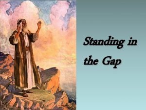Moses stands in the gap Moses stands in the gap