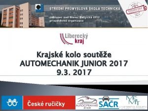 Krajsk kolo soute AUTOMECHANIK JUNIOR 2017 9 3