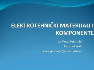 Dr vera petrovic