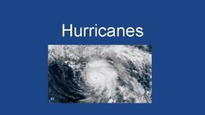 How are hurricanes categorized