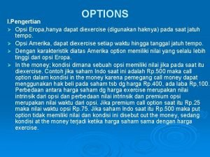 Opsi 2 adalah