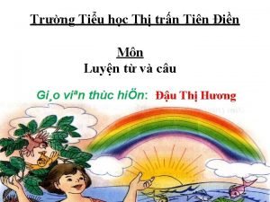 Trng Tiu hc Th trn Tin in Mn