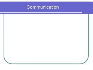 Communication objectives definition
