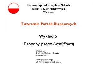 PolskoJaposka Wysza Szkoa Technik Komputerowych Warszawa Tworzenie Portali