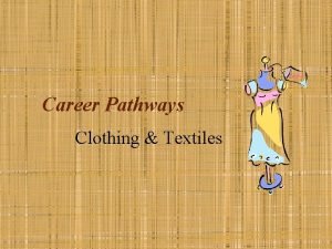 Career Pathways Clothing Textiles Key Vocabulary Textiles fiber
