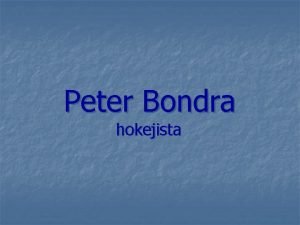 Peter bondra vek