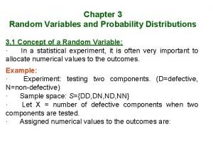 Chapter 3 Random Variables and Probability Distributions 3