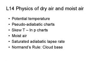 Pseudo adiabatic chart