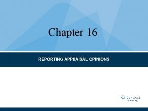 Narrative appraisal report sample