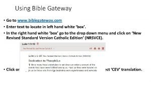 Www.biblegateway