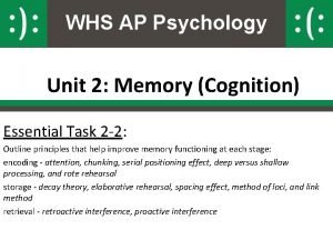 Ap psychology unit 2