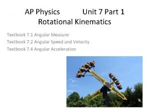 Ap physics 1 rotational motion