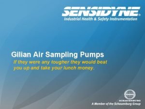 Gilian air sampling pumps