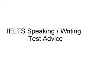 Advice ielts speaking part 3