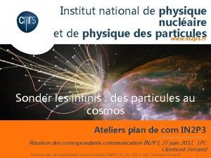 Institut national de physique nuclaire et de physique