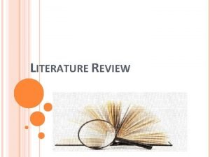 Example of literature review for fyp