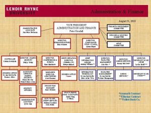 Administration Finance Administration and Finance August 31 2019