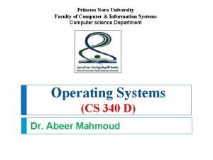 Princess Nora University Faculty of Computer Information Systems