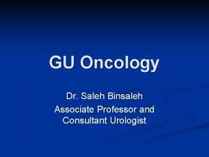 Dr saleh oncology