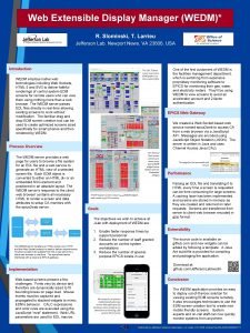 Web Extensible Display Manager WEDM R Slominski T