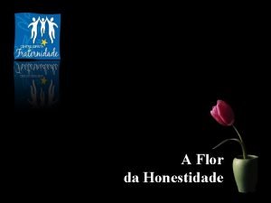 A flor da honestidade