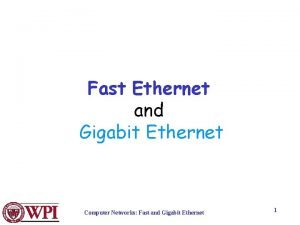 Fast ethernet in computer networks