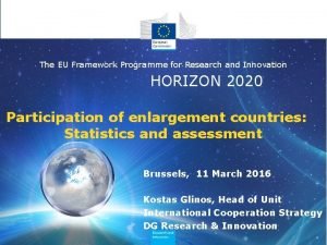 The EU Framework Programme for Research and Innovation