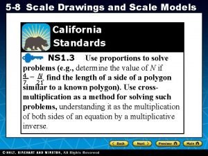 5 8 Scale Drawings and Scale Models California