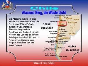 Die AtacamaWste ist eine extrem trockene Wste in