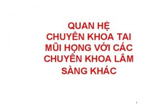 QUAN H CHUYN KHOA TAI MI HNG VI