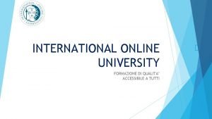 International online university International online university