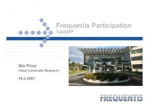 Frequentis Participation Take OFF Gio Prinz Head Corporate