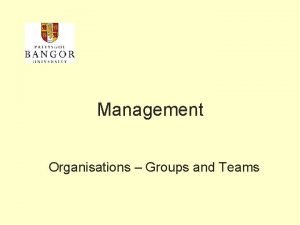 Management Organisations Groups and Teams Useful vocabulary group