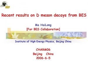 Recent results on D meson decays from BES