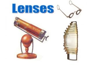The word lens is derived from the latin word