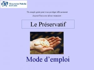 Un simple geste peut vous protger efficacement Aujourdhui