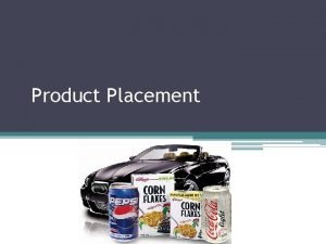 Product placement definition