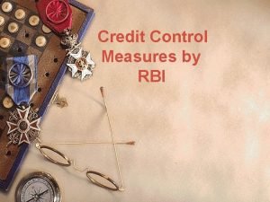 Credit control measures by rbi