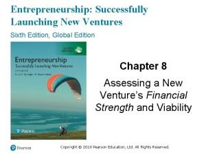 Entrepreneurship Successfully Launching New Ventures Sixth Edition Global