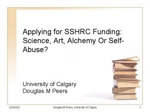 Applying for SSHRC Funding Science Art Alchemy Or